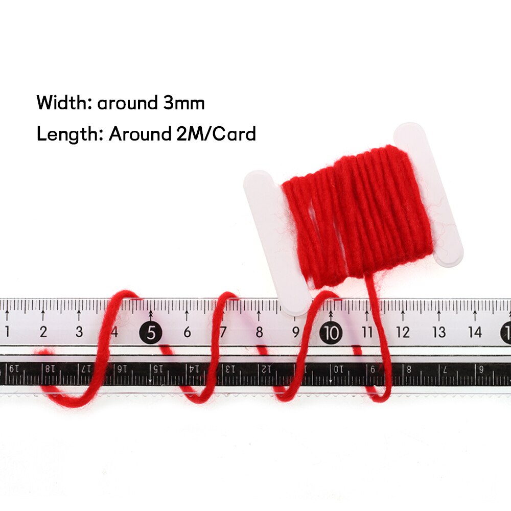 WIFREO 14 Colors 3mm/2M Fly Tying Yarn Egg Fly Tying Material Buzzer Nymph Body Tail Tying Fiber Fly Body Decorating Wool