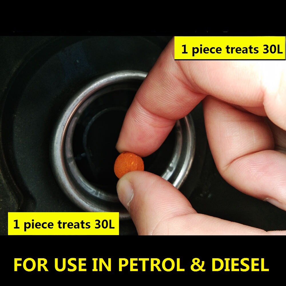 On :Fuel additive for Petrol & Diesel Carbon&Fuel System Cleaner Power Booster fuel saver (One Pack Treat 300Litres) Key