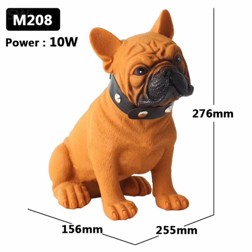 Bulldog Bluetooth Speaker Portable Wireless Column 3D Stereo Super Bass Music Center System Subwoofer For Computer caxia de som