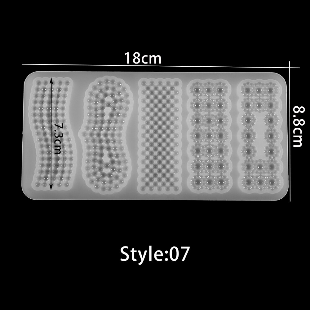 Multi-style szpilka Barrette silikonowe formy przezroczyste do włosów klipy żywica epoksydowa UV formy do DIY tworzenia biżuterii akcesoria do włosów: Style 07