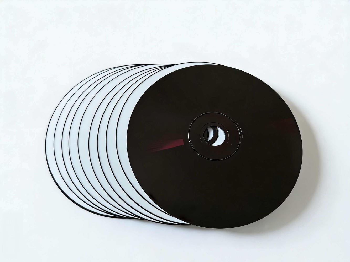 Schwarze Musik-CD-Leerscheibe, leere CD-R-Scheiben, beschreibbar, 700 MB, 80 MIN, 52 x CDR-Scheibe, bedruckbar, 10 Stück