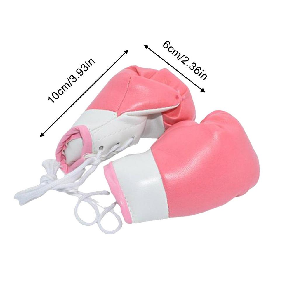 Mini-Boxhandschuhe, 2 Stück, zum Aufhängen, Boxhandschuhe für Auto, Spiegel, Miniatur-Boxhandschuhe, , Weihnachten, Ornament, zum Aufhängen von Erwachsenen und Kindern: YELLOW