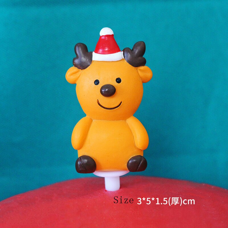 Festas de família, festas de aniversário, decorações de natal, suprimentos de cozimento papai noel, boneco de neve, elk, árvore de natal bolo decora: Styles5