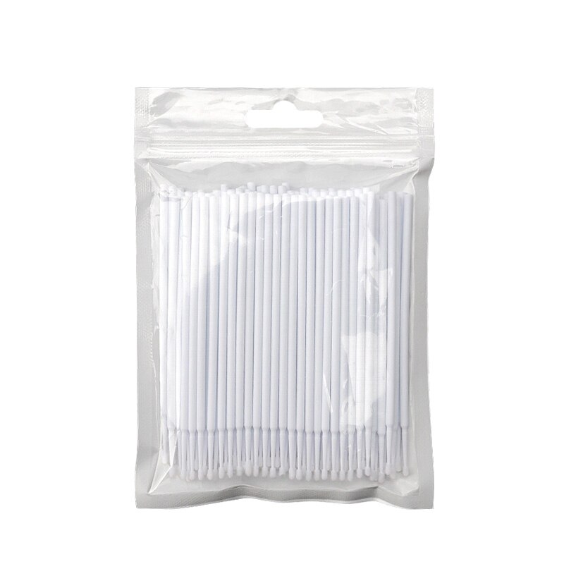 100 Pcs MicroBrush di cristallo usa e getta ciglia individuali rimozione tampone Micro pennello per le donne estensione ciglia strumenti pennello trucco: AA120-10
