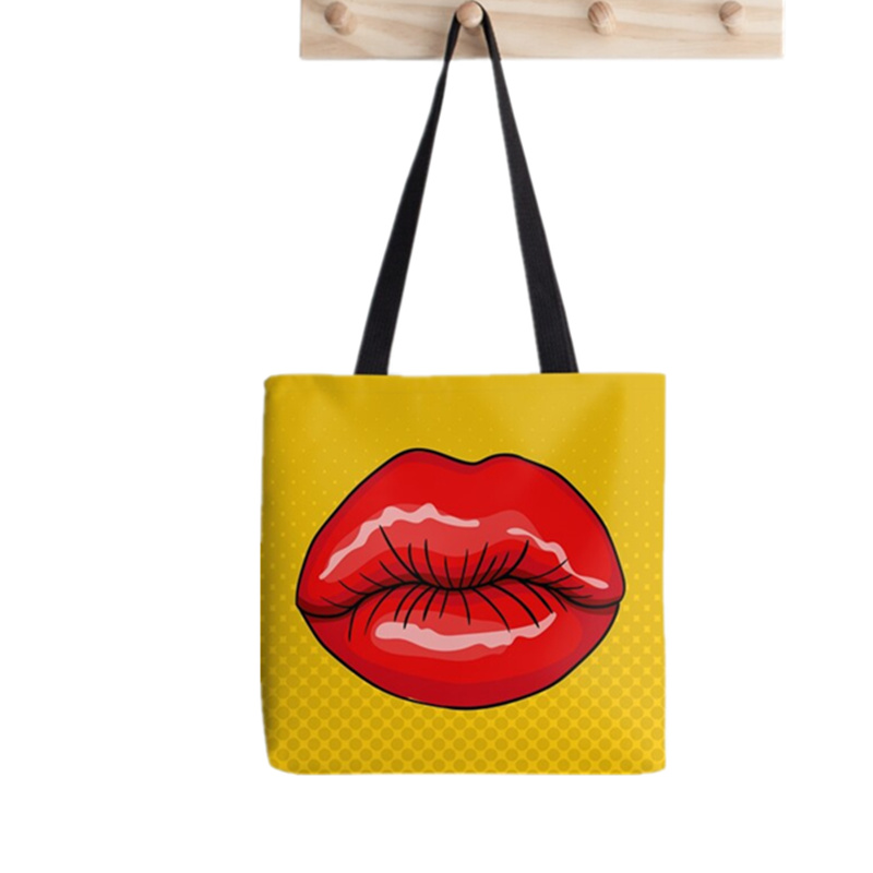 Shopper Sphynx Cat Cartoon printed Tote Bag women Harajuku shopper handbag girl Shoulder shopping bag Lady Canvas Bag: F784