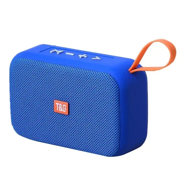 T&G TG506 Luidsprekers Draagbare Mini Bluetooth-compatibele luidspreker Draadloze Soundbar Outdoor HIFI Subwoofer Ondersteuning TF-kaart Radio Aux: Blauw