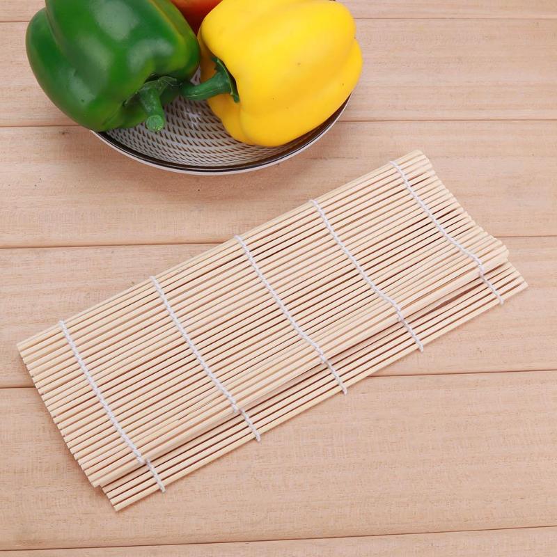 Estera rodante de arroz de Sushi japonés, estera rodante de bambú para Sushi DIY, estera para hacer Sushi, herramienta de cocina, herramientas de cocina, accesorios de cocina