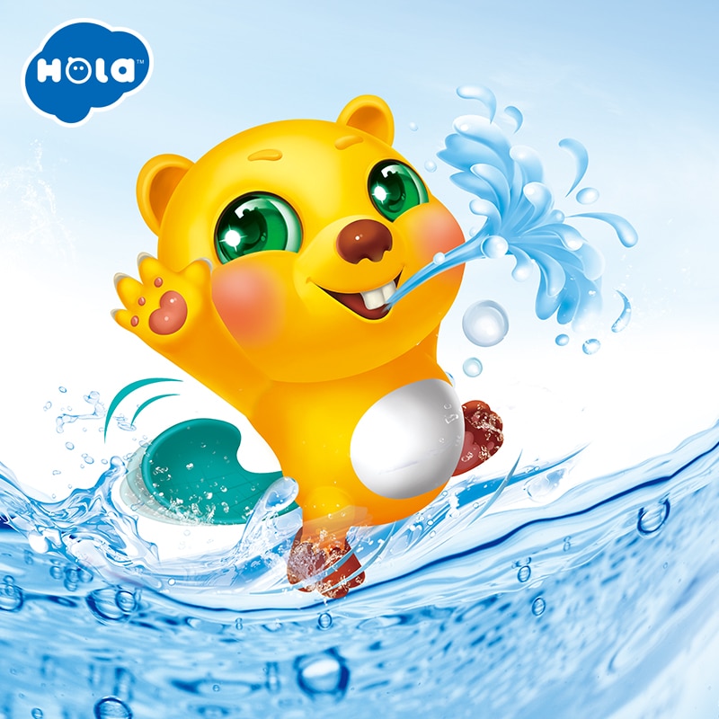 Hola 8102 Kikker Muziek Kids Bad Toy Bad Zeep Automatische Bubble Maker Baby Badkamer Speelgoed Voor Kinderen