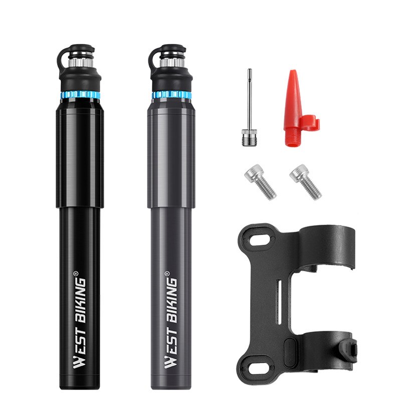 WEST BIKING Bicycle Pump Portable 150PSI Presta / Schrader Road MTB Mountain Bike Pump Bicycle Cycling Pump Hand Pump
