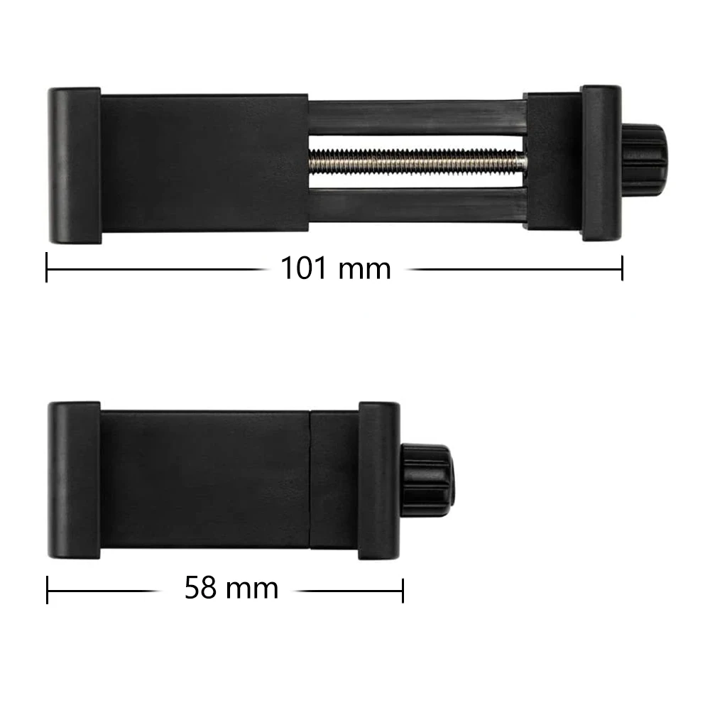 Suporte para smartphone vertical horizontal tripé adaptador de montagem suporte giratório clipe ajustável para iphone android telefone celular