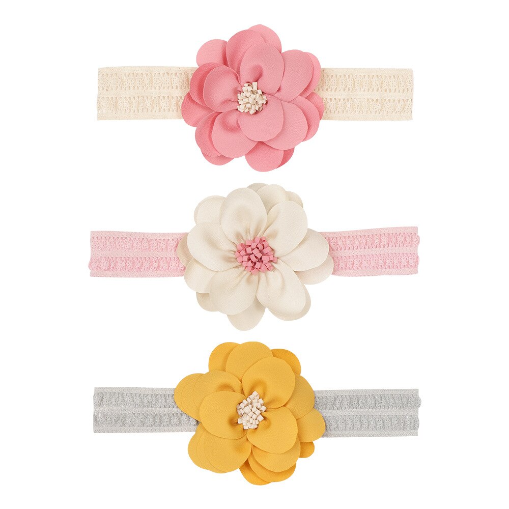 1 Pieces Baby Girl headbands Infant Hair Accessories Newborn Tiara Headwrap Toddlers Bandage Ribbon Flower Headwear