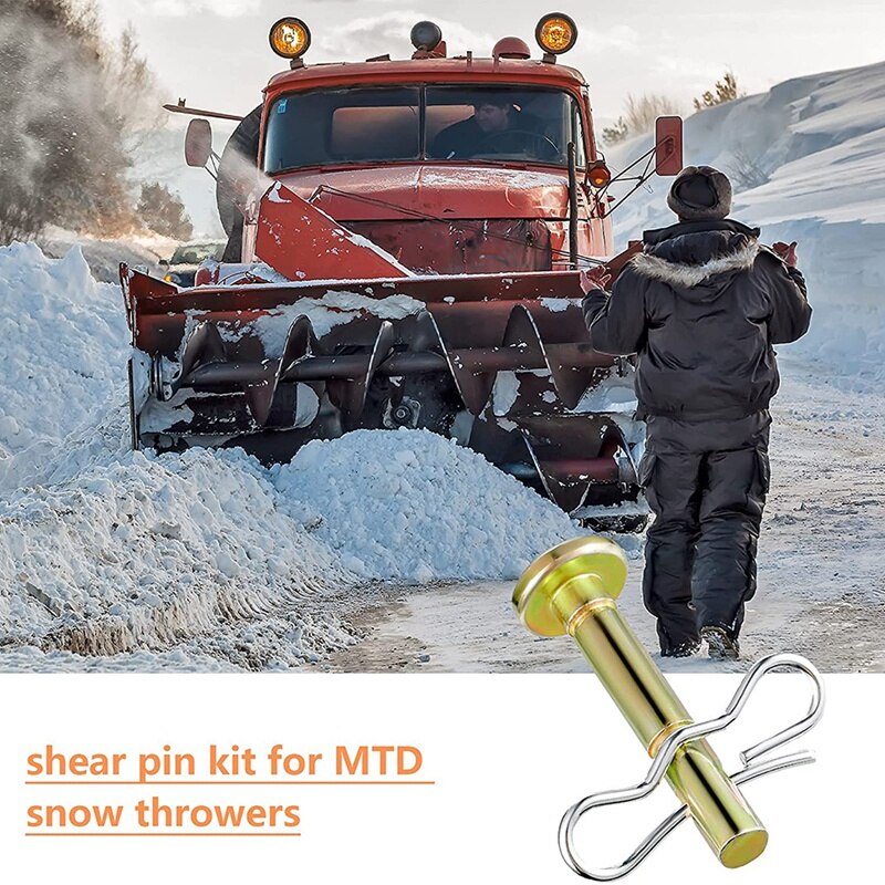 40 Pieces Shear Pins And Cotter Pins 738-04124 And 714-04040 Replacement Shear Pin And Bow Tie Lock Cotter Pin Kit