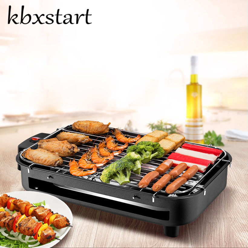 Kbxstart Tragbare Rauchfreien Elektrische Grill Heißer Hund Churrasqueira Eletrica Koreanische Rotisserie Rotierenden Grill Motor- Ausrüstungen