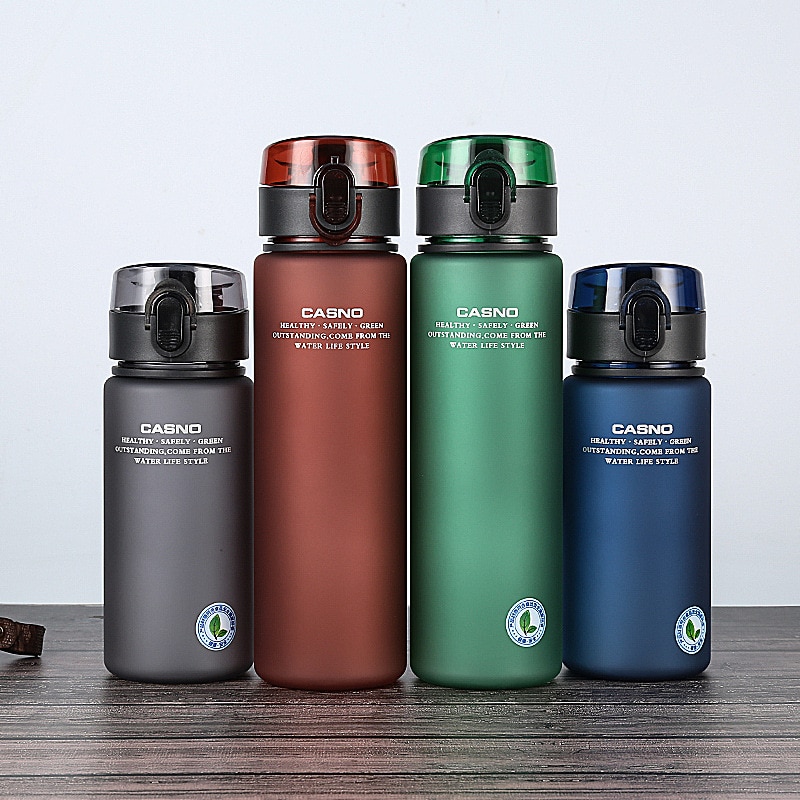 Merke bpa gratis lekkasjesikker sport vannflaske tur fotturer bærbar min favoritt drikke flasker 400ml 560ml gratis