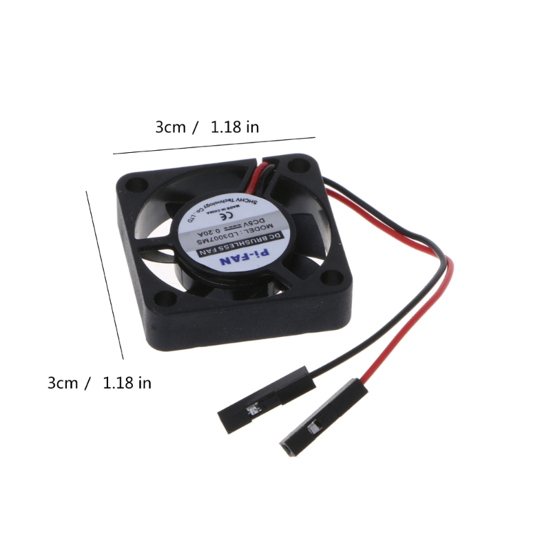 for DC Brushless Fan for 3//2/B+ LD3007MS 3CM Cooling 30mm DC3.3V/5V Cooler Fan 30X30X8mm Silent Radiator