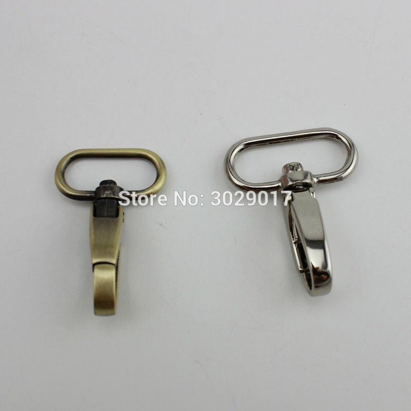 30pcs 19mm 25mm 32mm 38mm trigger snap hook hand bag brush antique brass swivel clasp hooks hardware accessory diy