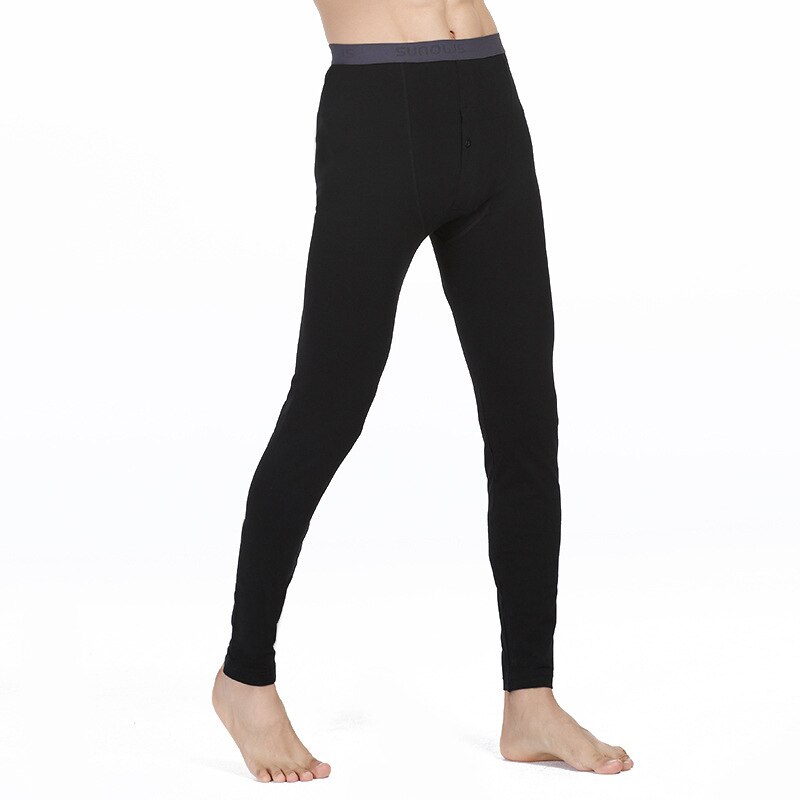 Men Cotton Leggings High-grade Long Underwear Autumn Winter Foundation Oversize Underwear