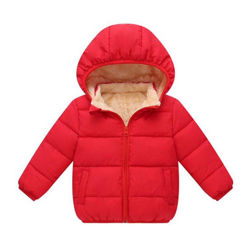 Hooded Baby Down Jas Katoen Pasgeboren Winter Pak Peuter Meisjes Kleding 5 Kleuren Warme Winterjas Voor Jongens: Color 4 / 18M