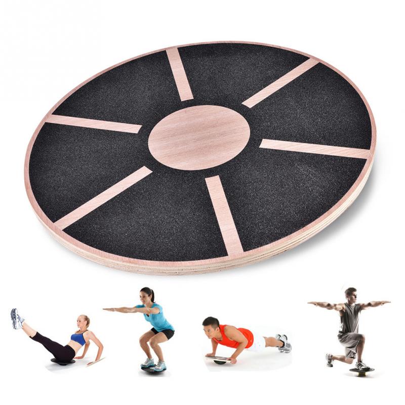 Fitness Sports Balance Board Anti-slip Wooden Wobble Balance Board Bodybuilding Gym Twist Board for Fitness Training Exercise