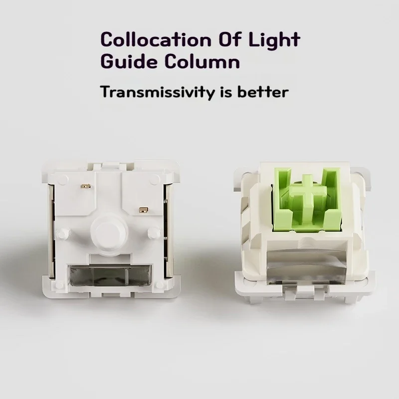 LEOBOG Reaper Linear Switch 5 Pins Custom Mechanical Keyboard 45gf RGB HIFI POM Stem Factory Lubed Compatible For MX Keycaps