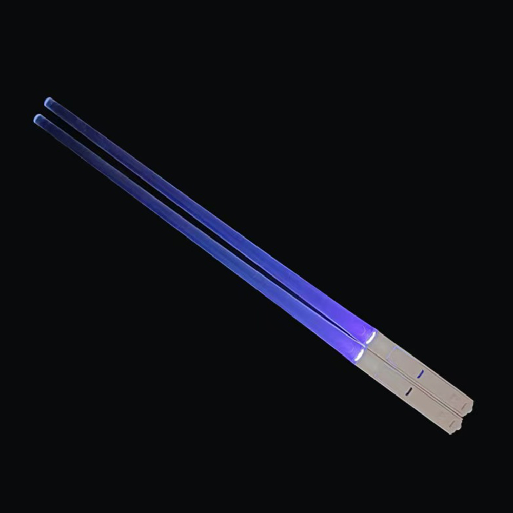 1Pair LED Lightsaber Luminous Chopsticks Detachable Washable Reusable BPA Free Tableware For Kitchen Dinner StarWar Theme Party: Pink