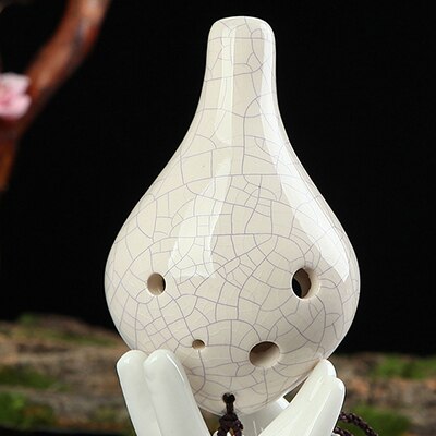 Ocarina 6 hul lille ocarina alto c tone nybegynder ocarina turist souvenir undervisning ocarina keramisk vedhæng: Type 9