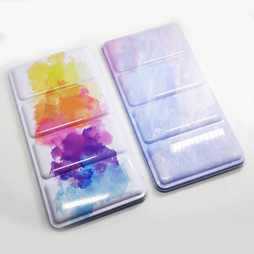 48 Grids Kleur Palet Schilderij Opslag Ijzeren Blikken Verf Lade Box Voor Aquarel/Olie/Acryl Verf