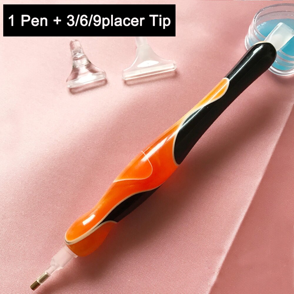 Diamond Painting Tools Handmade Point Drills Pen for 5D Painting with Diamonds Accessories: orange