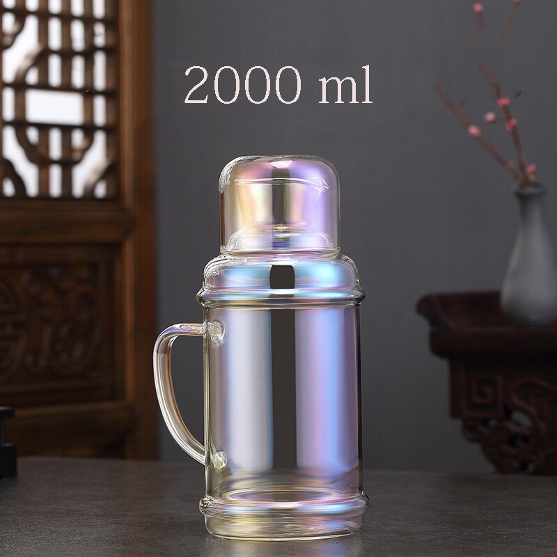 retro glasscold wasserkocher Bunte transparent große-kapazität Wärme-beständig glas wasserkocher Kann beheizt werden Haushalt täglichen bedarfs: 6