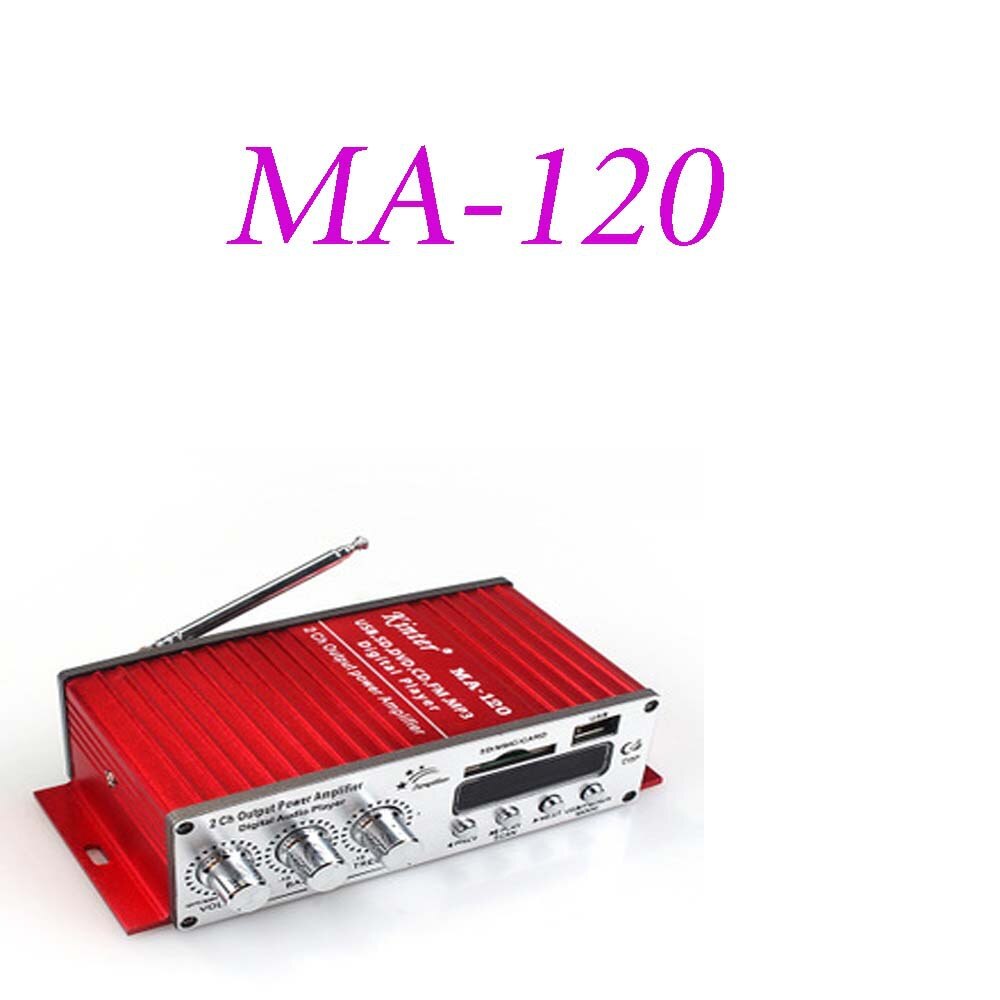 MA-120 Versterker USB Hi-Fi Digitale Olayer Stereo Auto Motorfiets Versterker 12 v MP3 SD CD FM Auto versterker