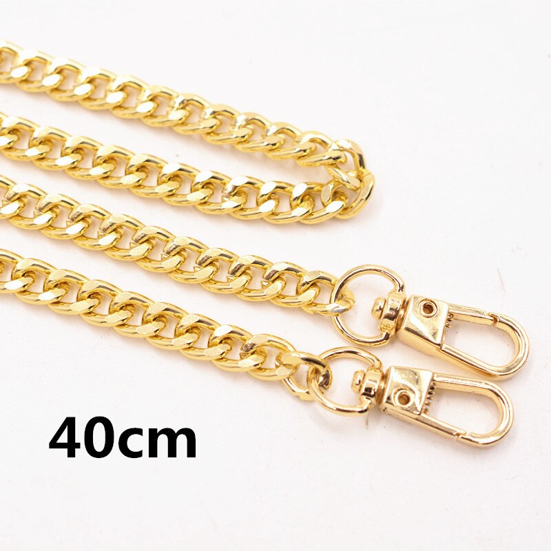 Correa de cadena de Metal para bolso de 40-160cm, accesorios de cadena de alunimium para bolso, piezas para mochilas, accesorios de repuesto DIY: 40cm gold