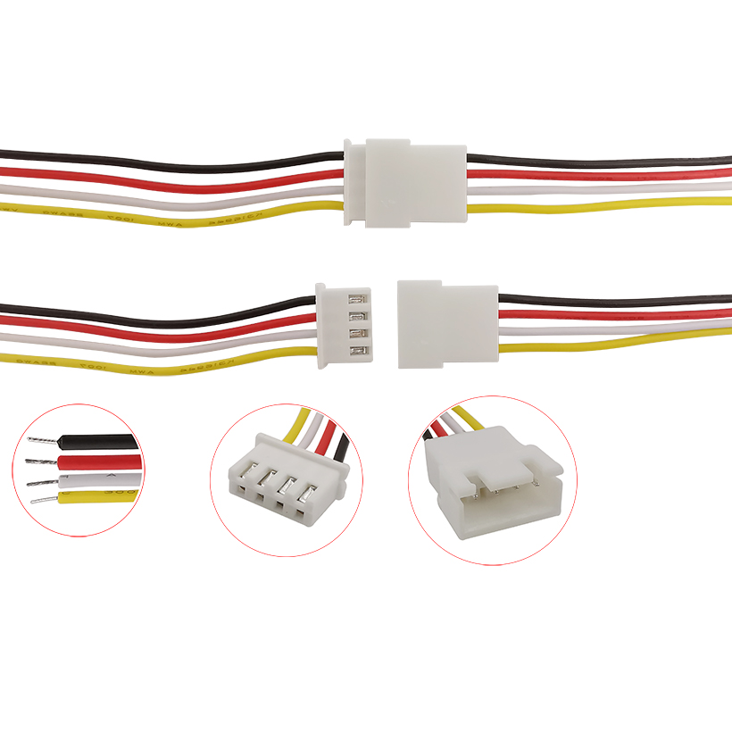 Conector JST Micro XH2.54 3 pines 4 pines conector de Cable paso 2,54mm 26AWG 20CM 3/4P adaptador de Cable de enchufe macho hembra