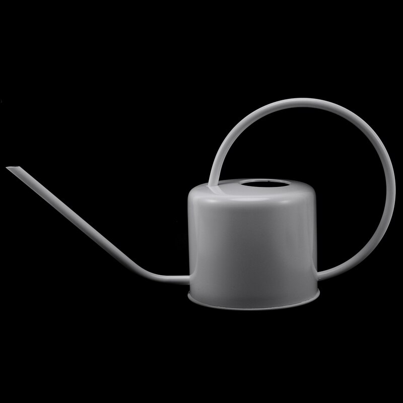 Regadera de acero inoxidable de 1,3 L, surtidor largo para plantas en interiores, dispositivo de riego de botellas, bonsái, herramienta de jardín