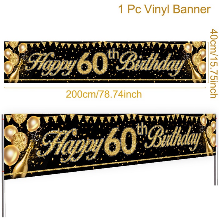 18 21 60 70 años pancartas de feliz cumpleaños decoraciones para de cumpleaños adultos negro oro suministros para de aniversario accesorios para fotos: Verde oliva