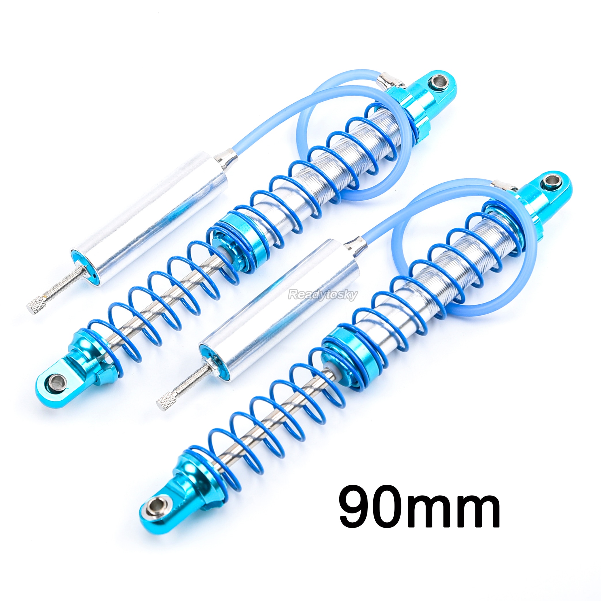 70mm 80mm 90mm 100mm 110mm 120mm hydrauliczny amortyzator wstrząsów dla 1/10 RC samochodów ciężarówka Gąsienica samochodów wspinaczkowy osiowy SCX10 TRX4 D90: 90mm 1para