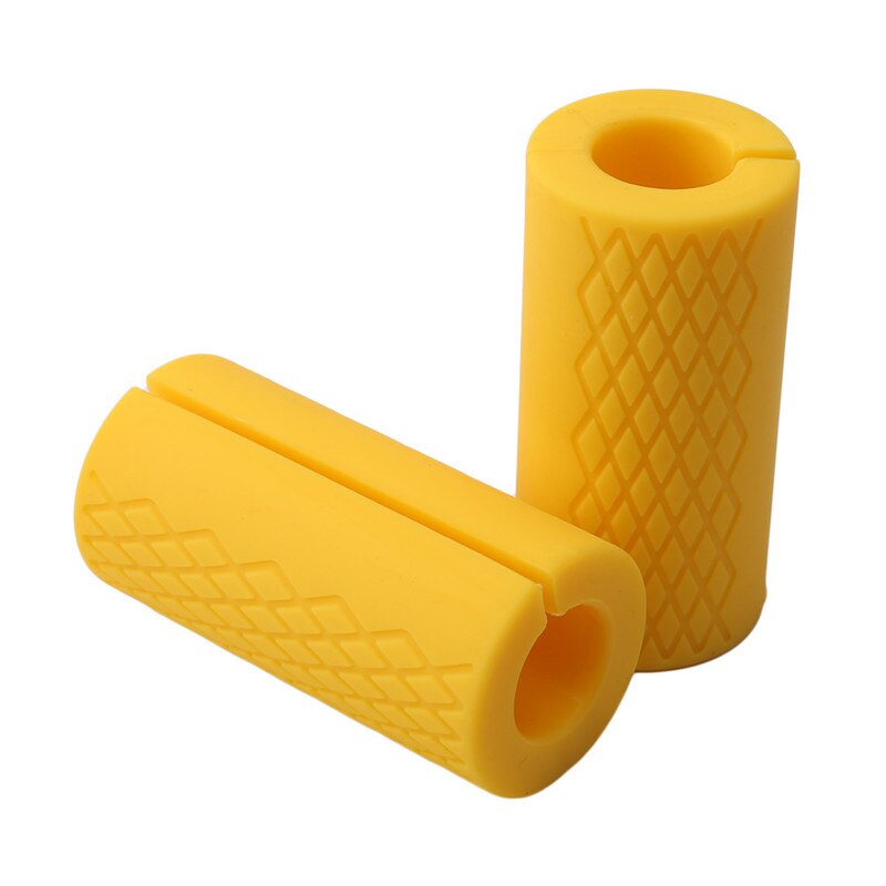 Qibylift Pull Up Bar Thick Bar Adapter, Weight Grip Bar Fit For Standard Barbell Dumbell Handles Silicone Rubber Barbell Grips For Weight Lifting Cable Attachments Fitness Training