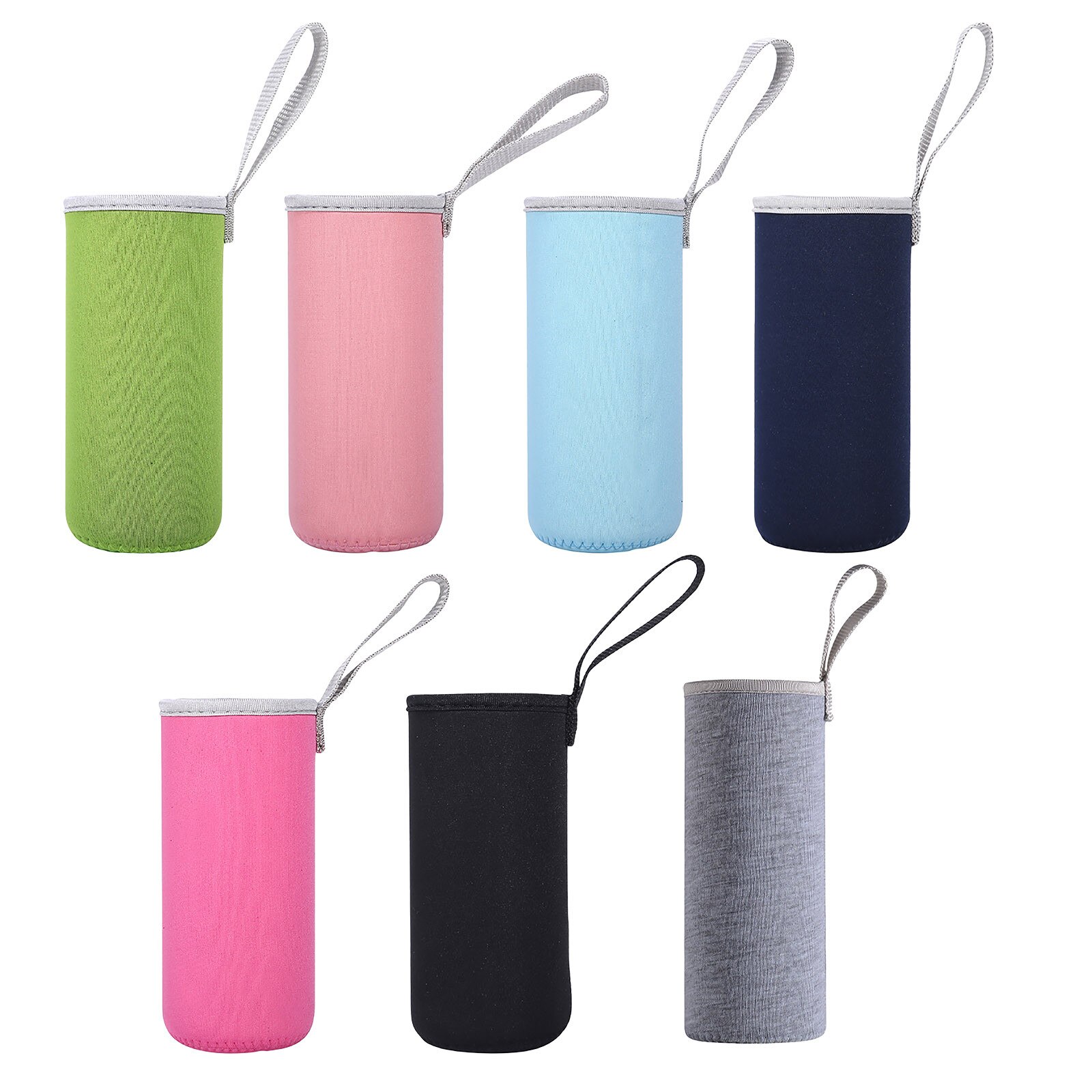 Insulated Neoprene Water Bottle Sleeve With Rope Water Bottles Bag Cover Pouch Holder Bottle Insulator For 19x6.8cm
