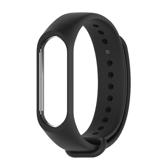 Upea värikäs ranneke rannerengas mi band 4 xiaomi mi band 3 hihna pulseira mi band 4 3 xiaomi correa mi band 4 hihna: Musta