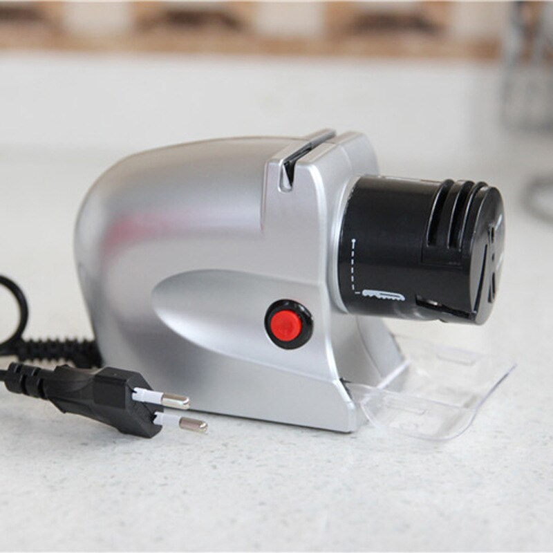 Afilador de cuchillos eléctrico, afilador rápido automático, afilador motorizado, herramienta de afilado, cuchillos profesionales, afilador ZM724: Default Title