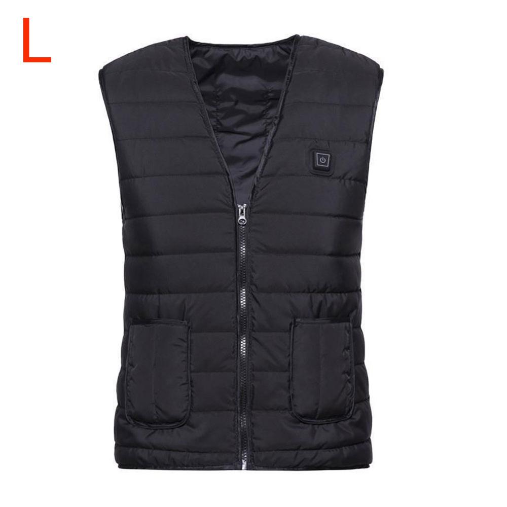smart oppvarmingsvest 5 stk oppvarmingsfilm elektrisk oppvarming klær usb oppvarming 3 gir justerbar Vest varm Vest: L