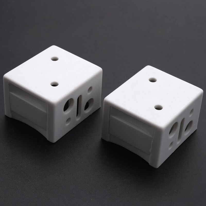 Soportes ciegos de 1 pulgada, caja de perfil blanco, soporte de montaje para ventana, persianas, soporte de Riel (8)