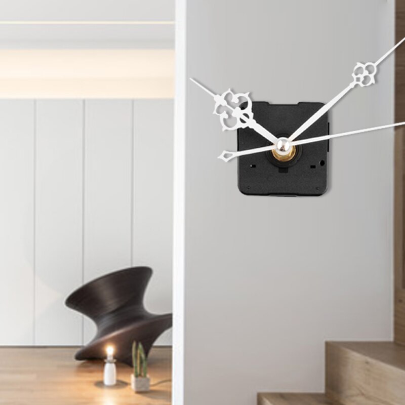 1pc 13mm Silent Large Clock Quartz Clock Movement Mechanism White Hand DIY Replacement Repair Kit Tool Set