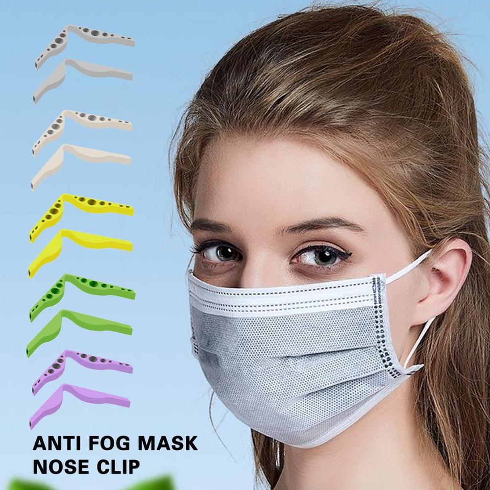Anti-buée masque pince-nez Anti-buée nez pont bricolage en caoutchouc matériel pratique remplacement pince-nez