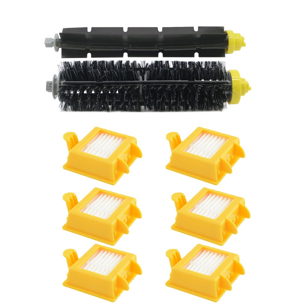 Rodillo de cepillo para IRobot Roomba, cepillo para IRobot Roomba Serie 700, kit 760, 770, 772, 774, 775, 776, 780, 782, 785, accesorios: Amarillo claro