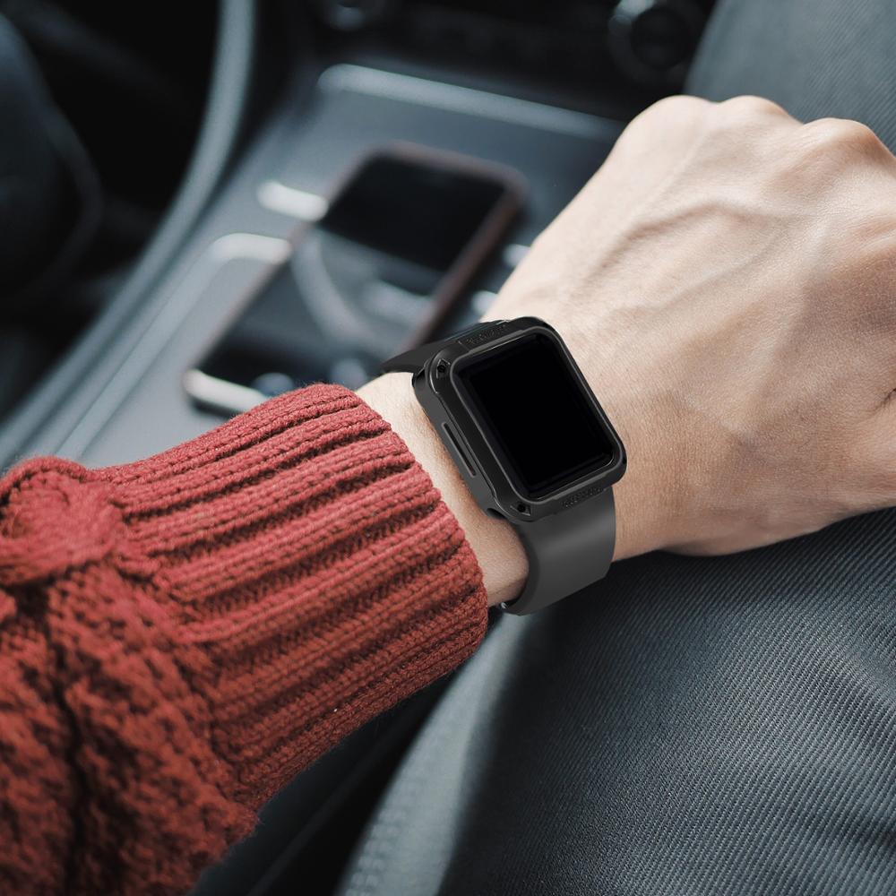cover Case For Apple Watch band apple watch 4 3 5 band 44m 40mm iwatch band 42mm/38mm Bumper watch Accessories Screen cover