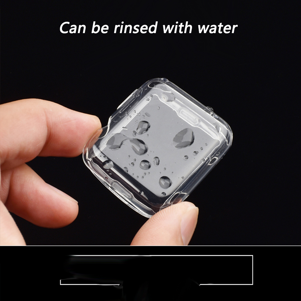 Case for apple watch 5 3 band 44mm 40mm apple watch cover iwatch band 42mm 40mm silicone Screen protector case soft All-around 4