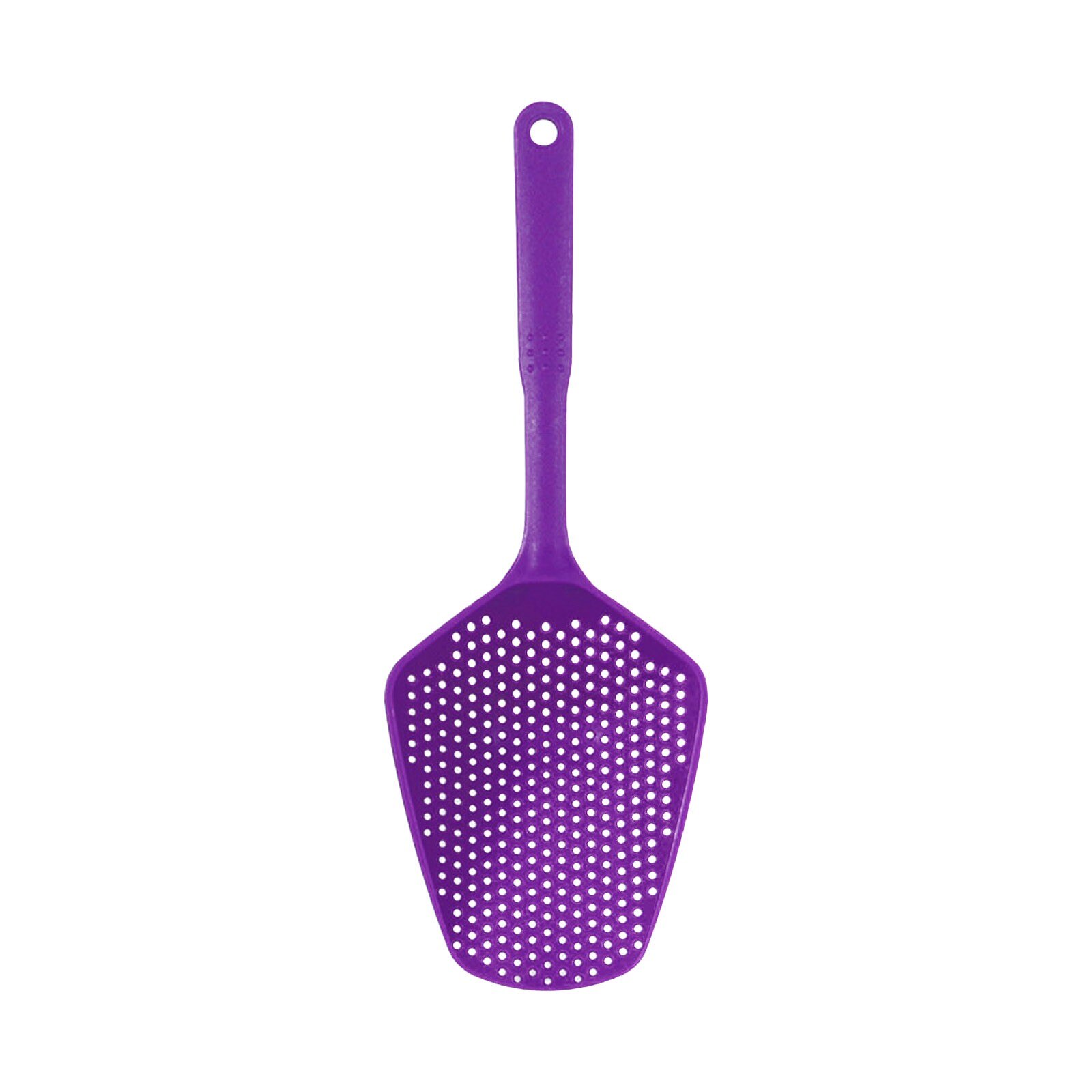 Colador de cuchara grande para cocina, resistente al calor colador de Pasta, cuchara de hielo de plástico, accesorios de cocina, 1 ud.: Morado