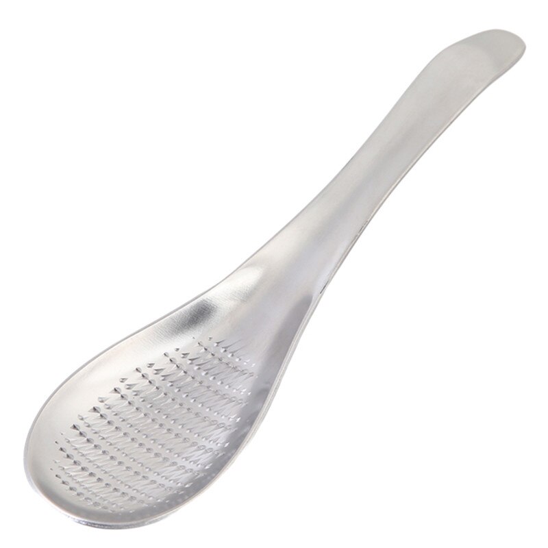 Mélangeur de zeste de citron en forme de cuillère en acier inoxydable, râpe à gingembre, outils de broyage de l&#39;ail, râpe à fromage, cuillère à mélanger