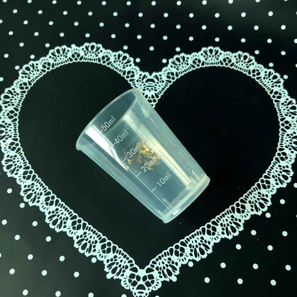 Waka 30/50/100ml Clear Plastic Graduated Measuring Cup for Baking Beaker Liquid Measure Jug Cup Container Kitchen Tool Measuring