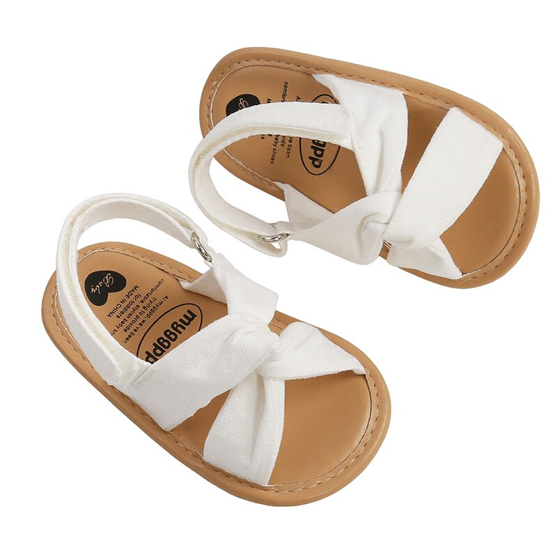 Ademende Zomer Baby Schoenen Meisjes Sandalen Peuters Eenvoudige Stijl Effen Kleur Zachte Zool Schoenen Outdoor Indoor Prewalker Klompen